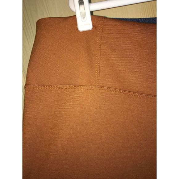 Women With Control Pants Womens 3X Petite Bootcut Tummy Slims Copper Brown 3XP - Picture 8 of 10